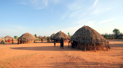 african hut