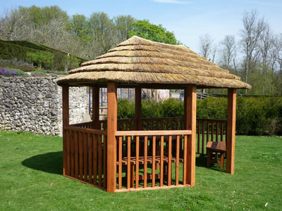 2.8m contemporary oval gazebo